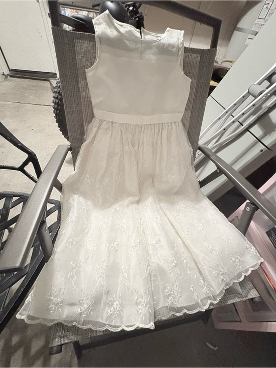 Other - Girls White Lace Overlay Party Dress